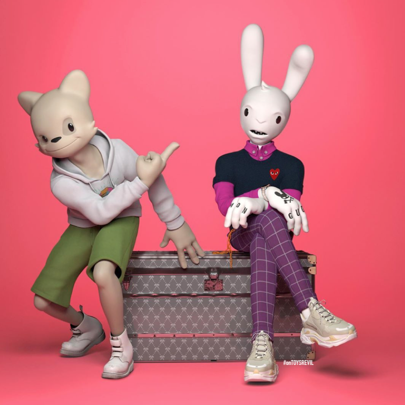 Guggimon y Janky Hype persona virtual